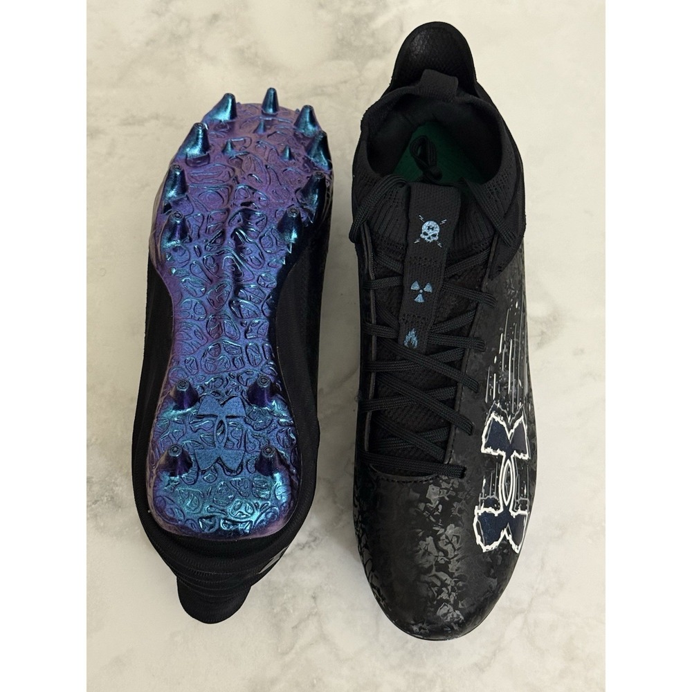Under Armour Blur Smoke Suede 2.0 MC Football Cleats 3027978-001 Men's Size 12 - Picture 7 of 7